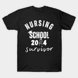 Nursing School Survivor, Nurse Graduation T-Shirt